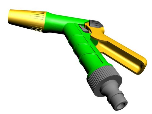 3d garden hose pistol scale - Garden Hose Pistol Scale 1:1 by pereirajle